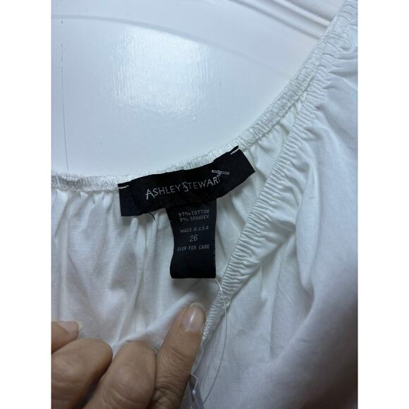 NWT Ashley Stewart Colorblock Pink White Top Women's Plus Size 26 - Picture 3 of 6